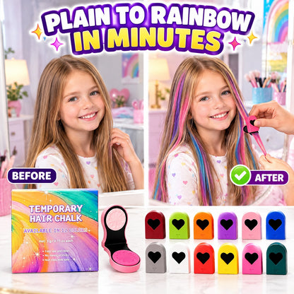 🔥Last Day 50% OFF🌈12-Color Temporary Hair Chalk Applicator Set