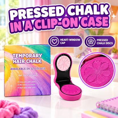 🔥Last Day 50% OFF🌈12-Color Temporary Hair Chalk Applicator Set